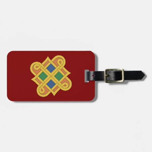 Étiquette À Bagage Durrow Knotwork 2016 (Devant horizontal)