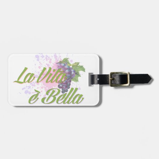 Étiquette À Bagage E Bella de Vita de La (Devant horizontal)