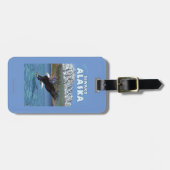 Étiquette À Bagage Eagle chauve plongeant - Seward, Alaska (Devant horizontal)