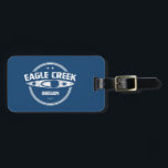 Étiquette À Bagage Eagle Creek Oregon Kayaking<br><div class="desc">Le ruisseau Eagle est un affluent de la rivière Clackamas,  sur les versants ouest de la chaîne Cascade,  dans le nord-ouest de l'Oregon.</div>