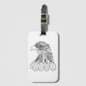 Étiquette À Bagage Eagle inspiré (Devant Vertical)