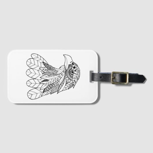 Étiquette À Bagage Eagle inspiré (Devant Horizontal)