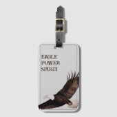Étiquette À Bagage Eagle Spirit Animal Art original (Devant Vertical)