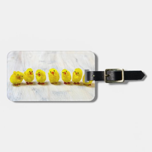 Étiquette À Bagage Easter Decoration - chicks en row (Devant horizontal)