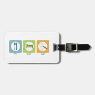 Étiquette À Bagage Eat Sleep Audit !