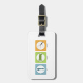 Étiquette À Bagage Eat Sleep Audit ! (Devant Vertical)