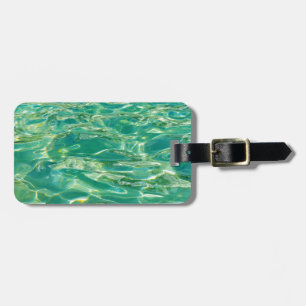 Étiquette À Bagage Eau azur sous soleil clair