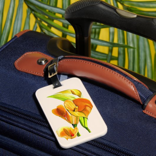 Étiquette À Bagage Eau de flotteur orange calla (Insitu Rectoal 1)