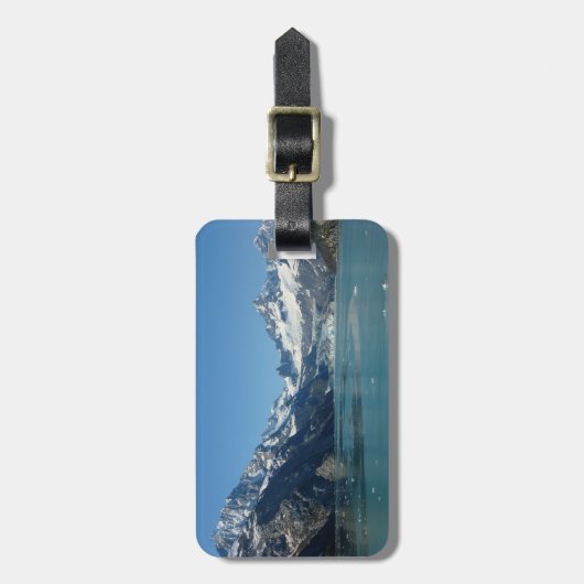 Étiquette À Bagage Eaux glaciaires de l'Alaska (Devant Vertical)