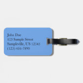 Étiquette À Bagage Eaux glaciaires de l'Alaska (Dos horizontal)