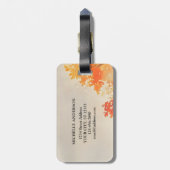 Étiquette À Bagage Ecclésiaste 3:11 Verse Bible Automne Aquarelle (Dos Vertical)