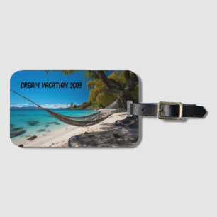 Étiquette À Bagage Echapper au paradis