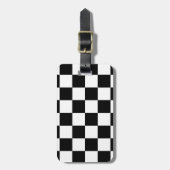 Étiquette À Bagage Échecboard (Devant Vertical)