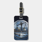 Étiquette À Bagage Échelles d'étiquette de bagage d'avocat de la (Devant Vertical)