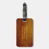 Étiquette À Bagage Échelles d'étiquette de bagage de la justice | (Dos Vertical)