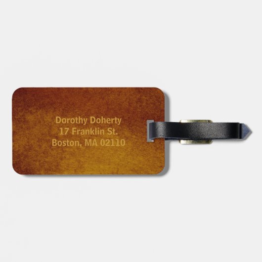 Étiquette À Bagage Échelles d'étiquette de bagage de la justice | (Dos horizontal)