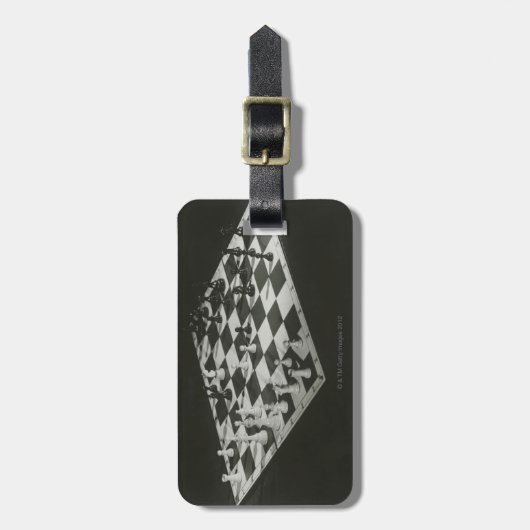 Étiquette À Bagage Échiquier (Devant Vertical)