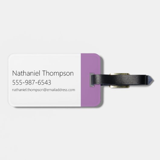 Étiquette À Bagage Éclairage de la chaudière (Dos horizontal)