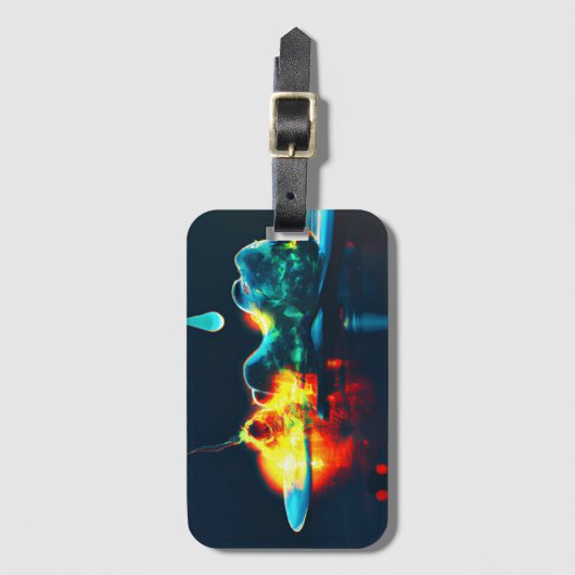 Étiquette À Bagage Éclairage Liquide (Devant Vertical)