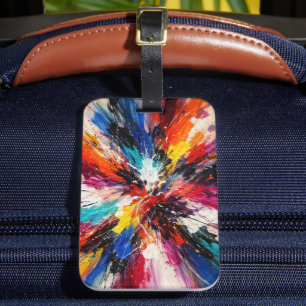 Étiquette À Bagage Éclat de couleur Chroma - Art abstrait
