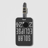 Étiquette À Bagage Éclipse solaire 2024 (Devant Vertical)