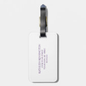 Étiquette À Bagage Ecosse Noeuds celtiques de chardon écossais (Dos Vertical)