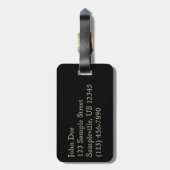 Étiquette À Bagage Écran Luminaire Snowman (Dos Vertical)