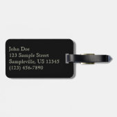 Étiquette À Bagage Écran Luminaire Snowman (Dos horizontal)