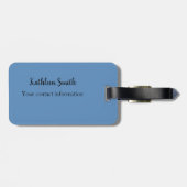 Étiquette À Bagage Écrans uniforme Infirmière bleu bagage balise (Dos horizontal)