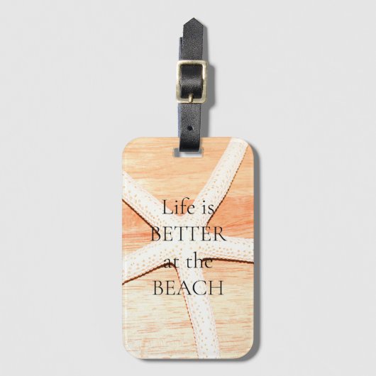 Étiquette À Bagage Écre (Devant Vertical)