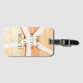 Étiquette À Bagage Écre (Devant Horizontal)