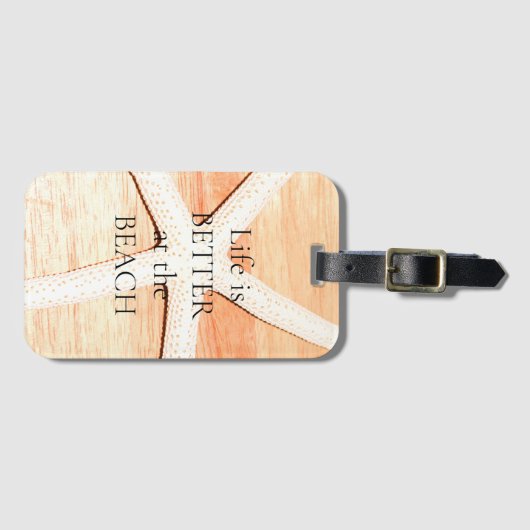 Étiquette À Bagage Écre (Devant Horizontal)