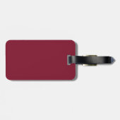 Étiquette À Bagage Écriture Moderne Personnalisée pour Garçons d'Honn (Dos horizontal)
