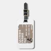 Étiquette À Bagage Écrou final de frisbee (Devant Vertical)