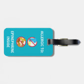 Étiquette À Bagage Écrous et alerte Médicale de coccinelle d'allergie (Dos horizontal)