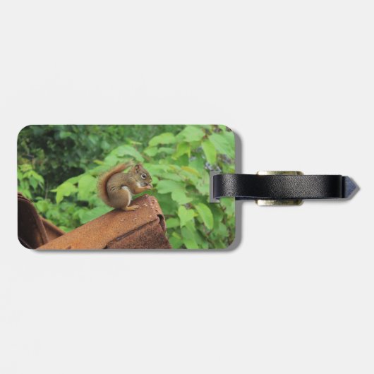 Étiquette À Bagage Écureuil de Camo (Dos horizontal)