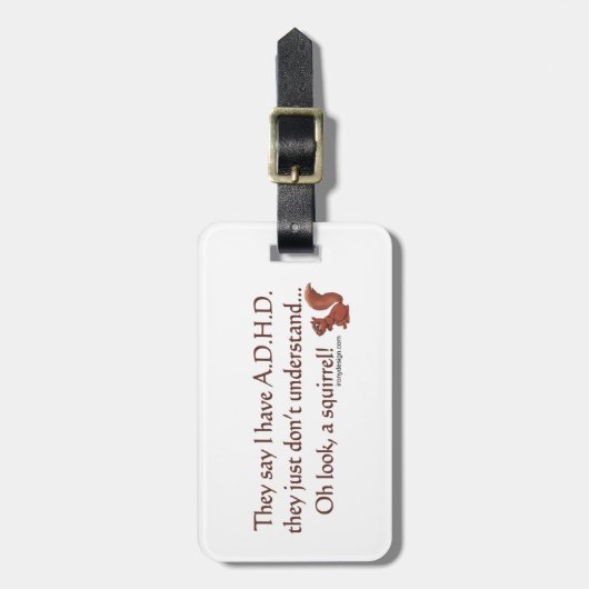 Étiquette À Bagage Écureuil HD dit (Devant Vertical)