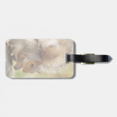 Étiquette À Bagage Écureuil pelucheux mignon (Dos horizontal)