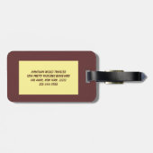 Étiquette À Bagage Écureuils rouges dans la neige (Dos horizontal)