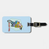 Étiquette À Bagage Ed, Edd, n Eddy sur un vélo (Devant horizontal)