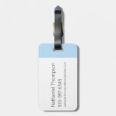 Étiquette À Bagage Ed - Graphique de caractères (Dos Vertical)