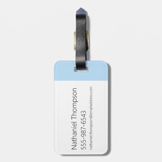 Étiquette À Bagage Ed - Graphique de caractères (Dos Vertical)