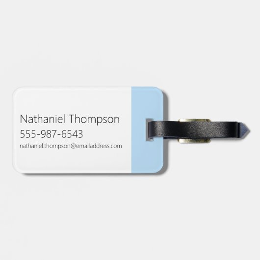 Étiquette À Bagage Ed - Graphique de caractères (Dos horizontal)