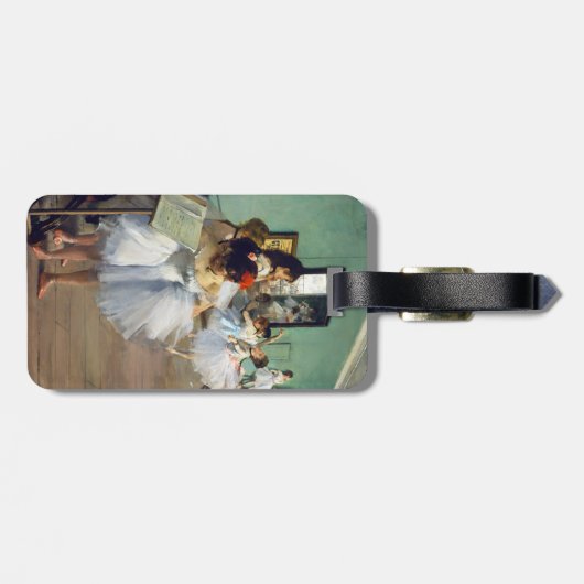 Étiquette À Bagage Edgar Degas - Classe de danse - Code QR (Dos horizontal)