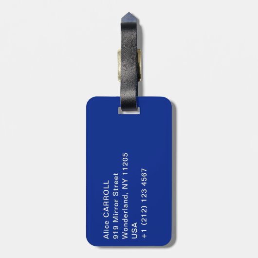 Étiquette À Bagage Edgar Degas - Danseurs Bleus (Dos Vertical)