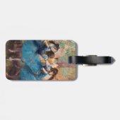 Étiquette À Bagage Edgar Degas - Danseurs en bleu - QR Code (Dos horizontal)