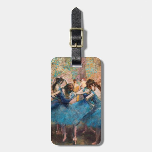 Étiquette À Bagage Edgar Degas - Danseuses en bleu (Devant Vertical)
