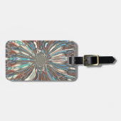 Étiquette À Bagage Edgy African Urban Pop Art Conception optique Abst (Devant horizontal)