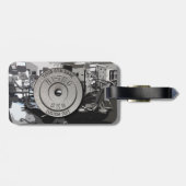 Étiquette À Bagage Édition grise drôle de forme physique de (Dos horizontal)