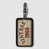 Étiquette À Bagage Édition Limitée 1965 Pièces Originales Authentique (Devant Vertical)